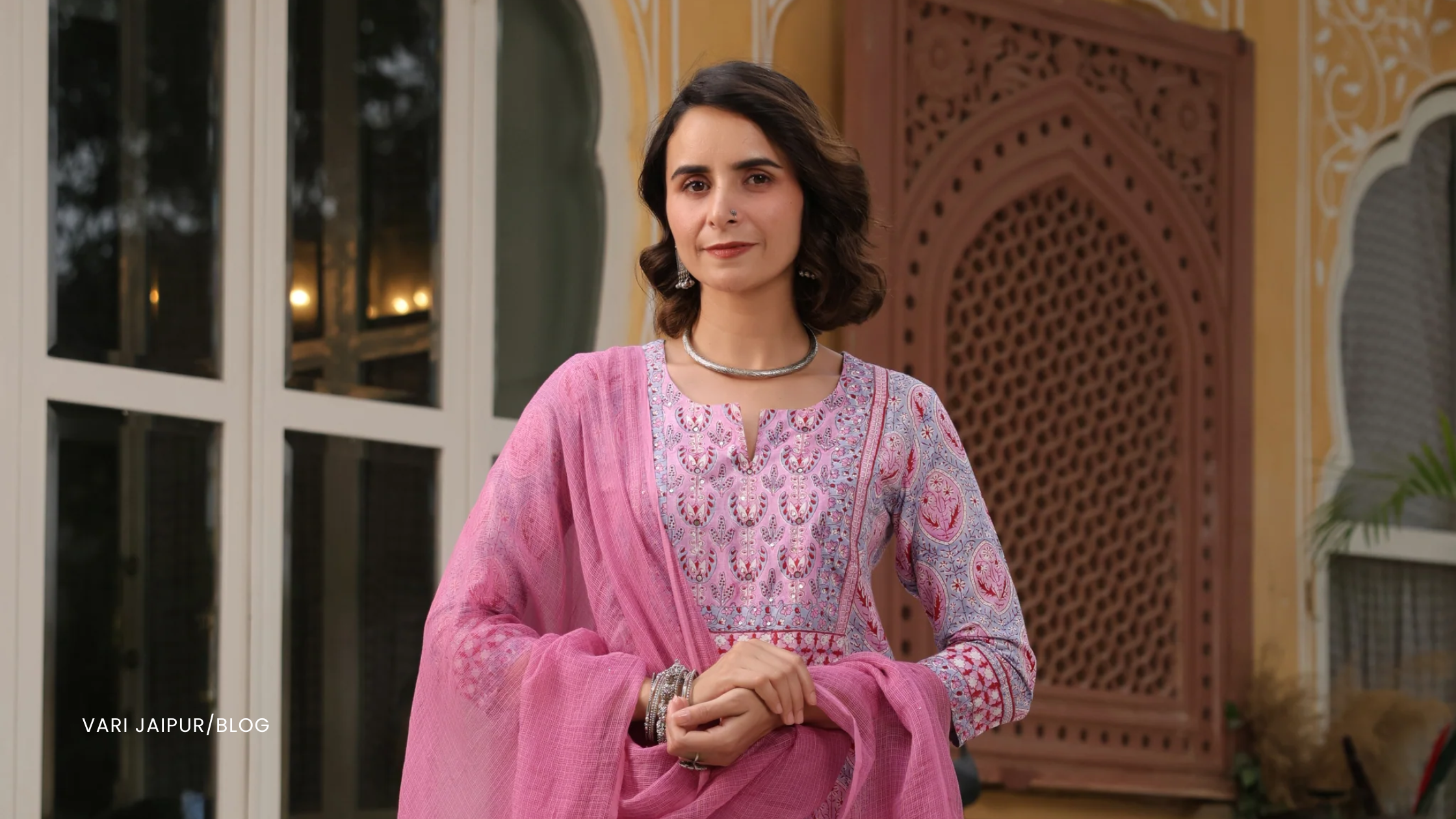 Block printed kurtis
