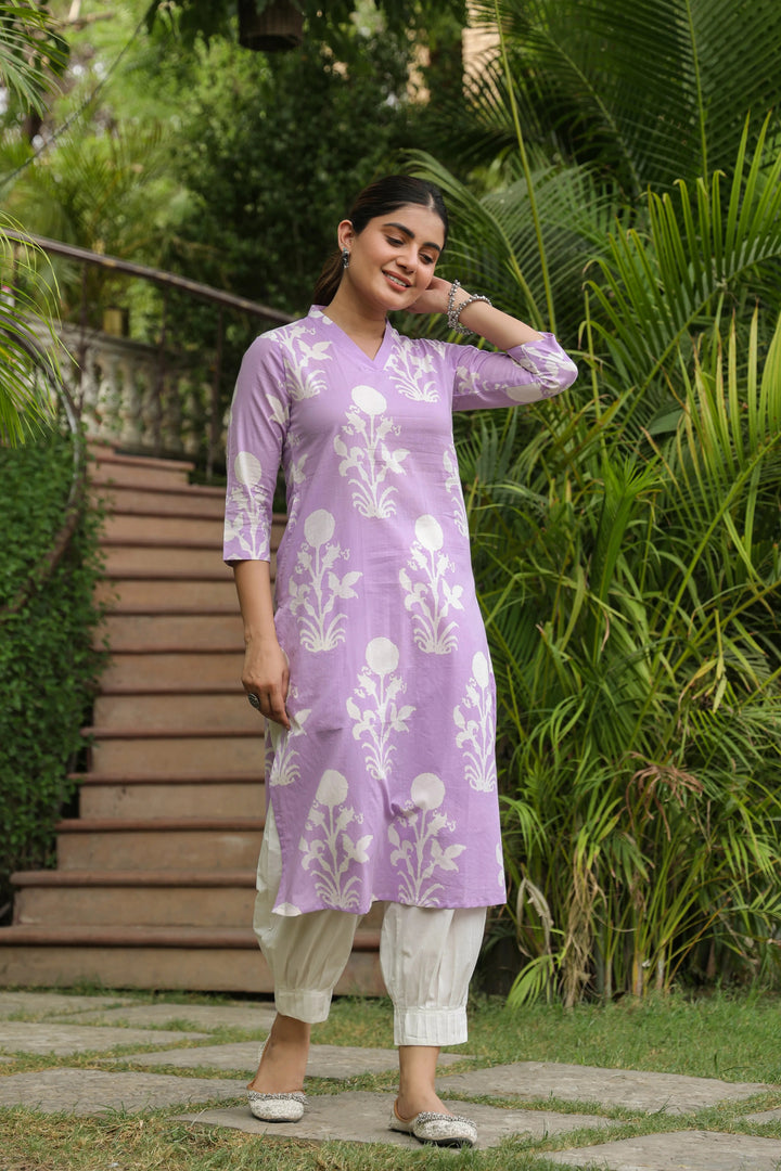Jaanvi Cotton Straight Kurta KURTA Vari