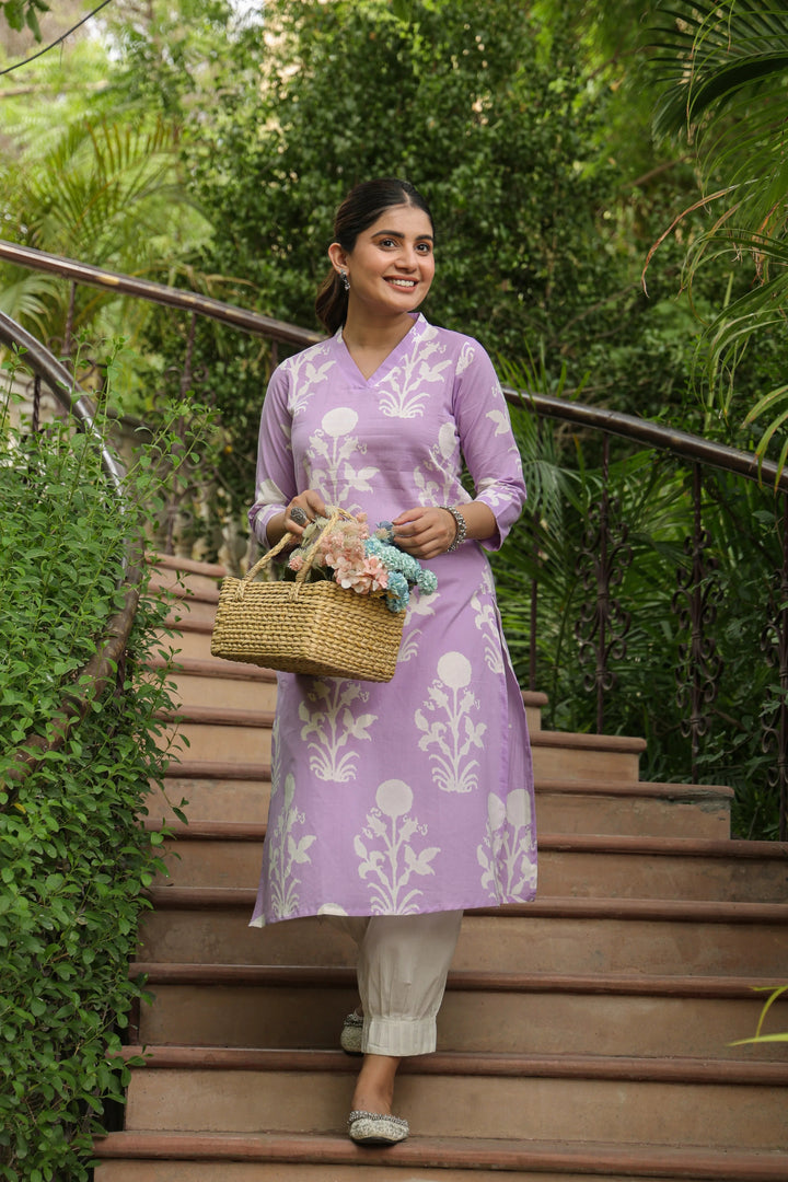 Jaanvi Cotton Straight Kurta KURTA Vari