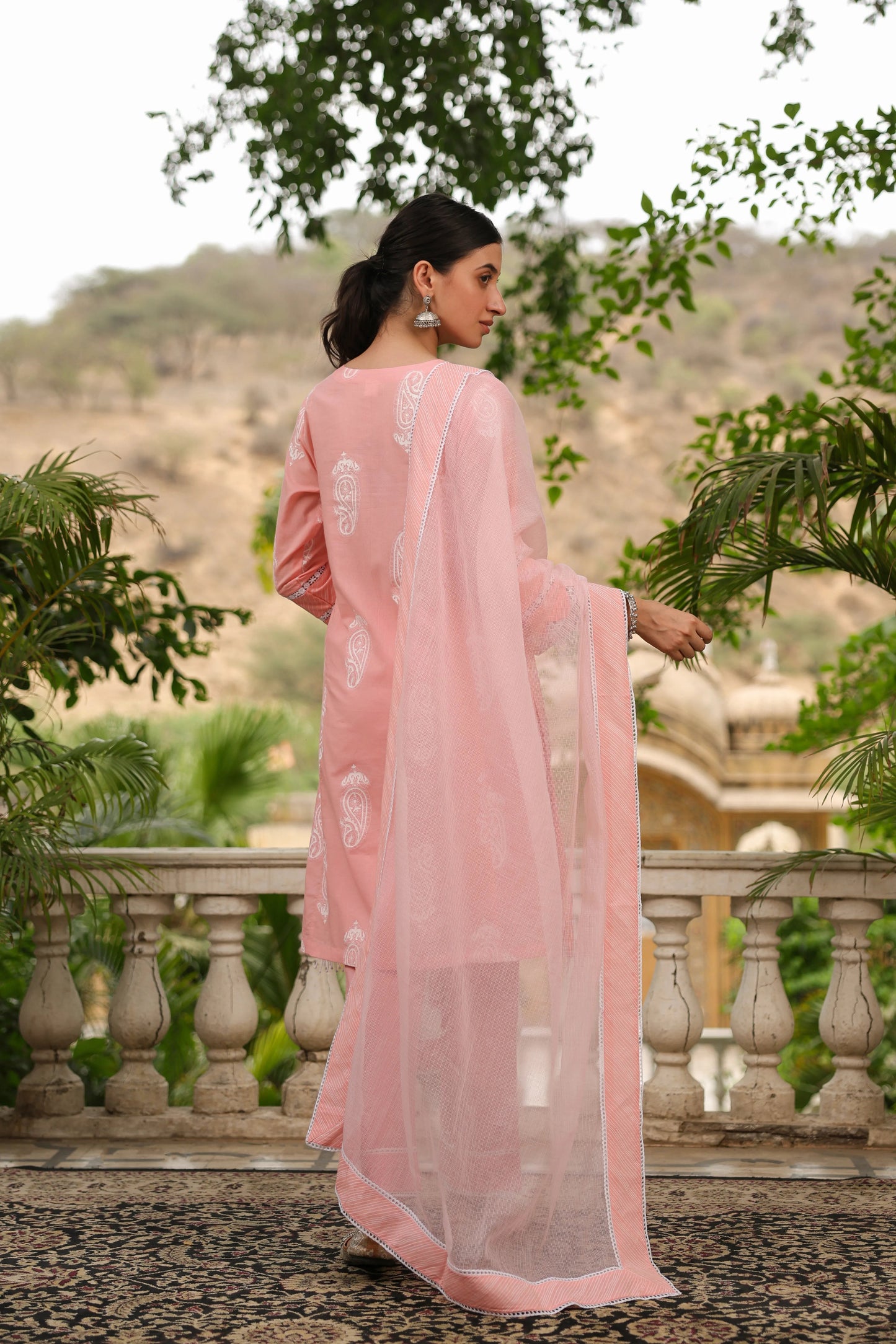 Nithya Kurta Pant With Dupatta- Kurtas Sets Trousers Vari