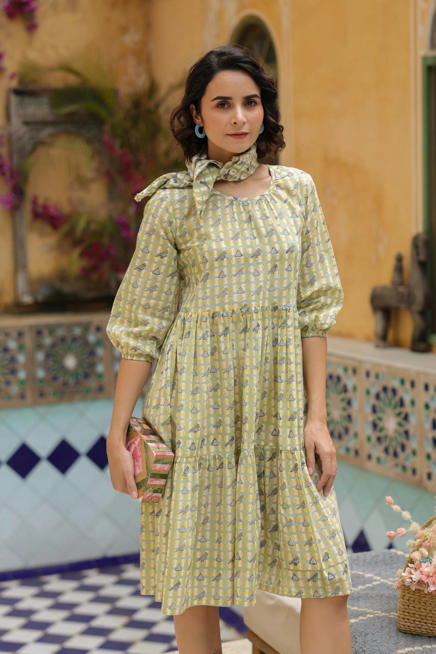 Olivia Cotton Tier Dress-Tiered Dresses DRESS Vari