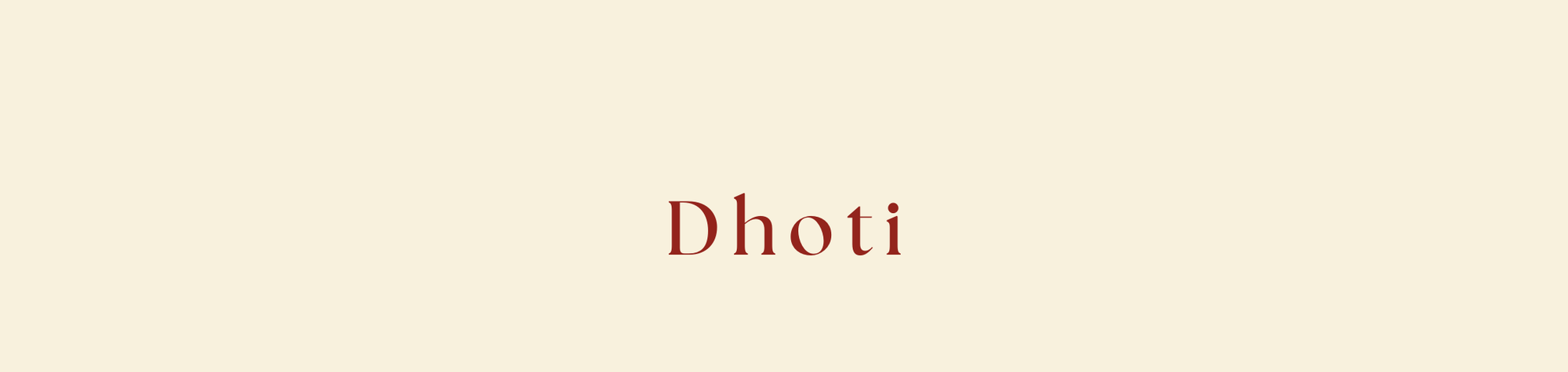 Dhoti