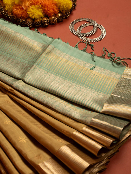 Mehndi Green Colour Pure Silk Zari Work Saree