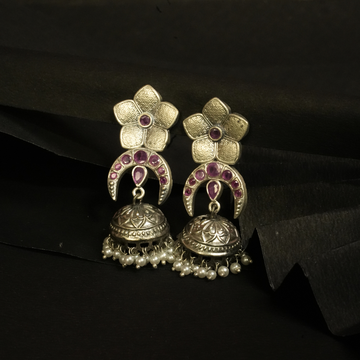 Moon Bloom Jhumka Earrings