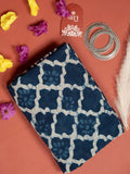 Indigo Color Cotton Block Printed Saree