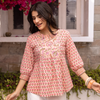 Blush Pink Cotton Short Top
