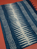 Indigo Color Cotton Block Printed Saree