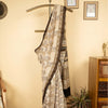 Beige Chanderi Block Printed Saree
