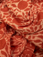 Candy Pink Cotton Block Printed Saree