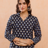 Indigo Kurta(Pant Not Included)