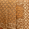 Beige Cotton Block Printed Saree