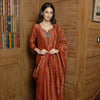 Rust Chanderi Complete Suit Set For Women's