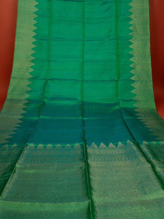 Green Colour Pure Silk Zari Work Saree
