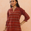 Rust Red Kurta(Pant Not Included)