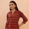 Rust Red Kurta(Pant Not Included)