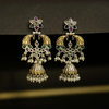 Multicolour Peacock Jhumka Earrings