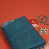 Gray Color Cotton Block Printed Saree