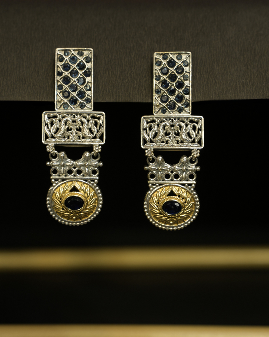 Peacock Crest Earrings