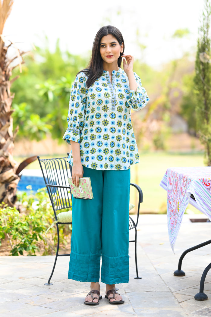 Cotton Printed Palazzo For Women's