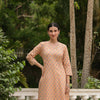 Yellow Cotton Printed Straight Kurta For Women's