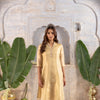 Gold Kota Silk Kurta For Women's