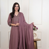 Dusty Mauve Cotton Flax Complete Suit Set