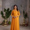 MUSTURD COTTON ROUND NECK KURTA PANT WITH KOTA DORIYA DUPATTA