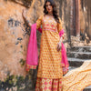 Yellow Cotton Printed Complete Suit Set For Women's