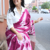 Magenta Tie & Dye Saree
