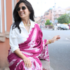 Magenta Tie & Dye Saree