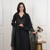 Black Cotton Flax Complete Suit Set