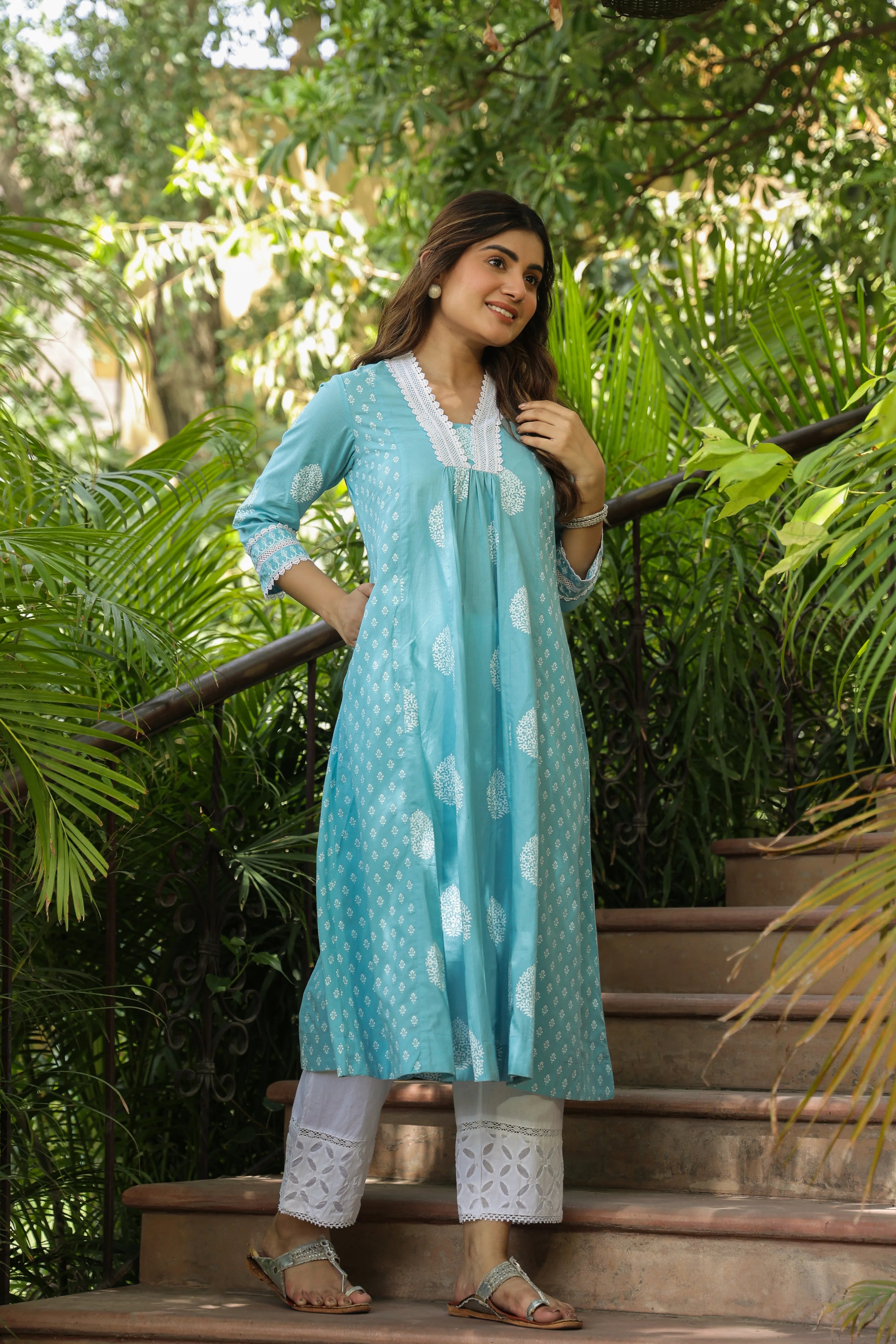 Yaalini Cotton Aline Kurta-collection for women