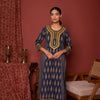 Indigo Cotton Booti Printed Kurta For Women's