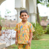 Mustard Kids Lounge Wear with Sea Print
