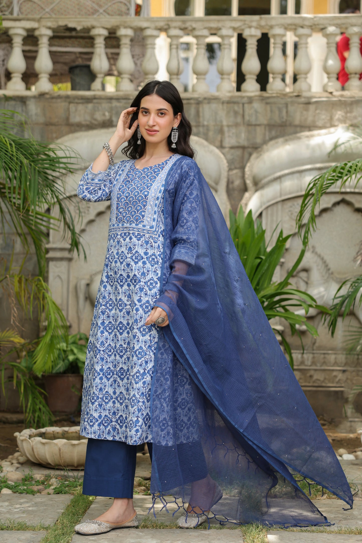 Madhavi  Handblock Kurta