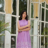 Lavender Cotton Dobby Kurta For Women's