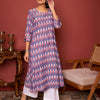 Multicolor Purple Round Neck Kurta For Women's
