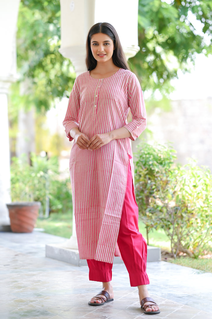 Pleated Cotton Salwar-Pure cotton