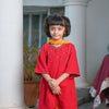 Maroon Kurta with Mustard Salwar and Dupatta