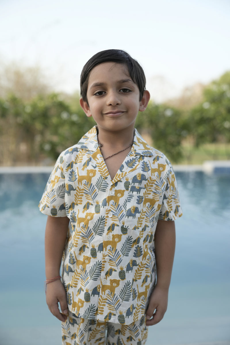 Cotton Printed Kids Lounge Wear