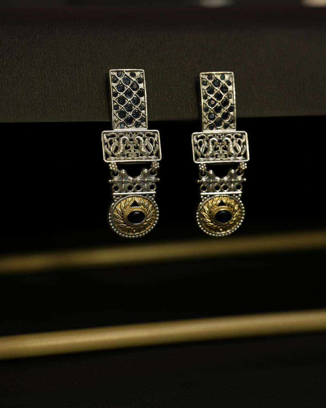 Peacock Crest Earrings