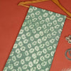 Emerald Green Color Cotton Block Printed Saree