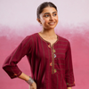 Wine Maroon Kurta Pant