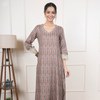 Multicolored Viscose Twill Kurta Pant Set For Women's