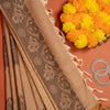 Beige Colour Cotton Handloom Self Weaned Saree