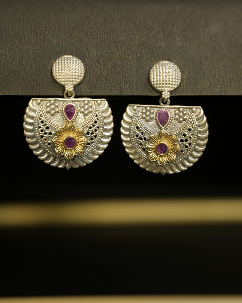 Antique Floral Studs