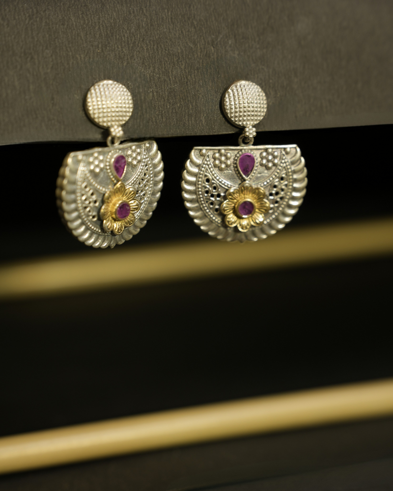 Antique Floral Studs