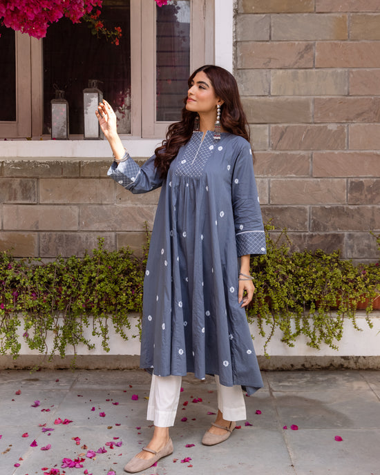 Slate Blue Kurta