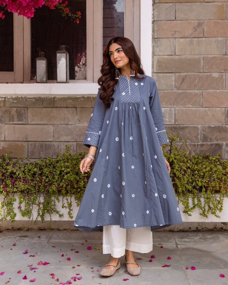 Slate Blue Kurta