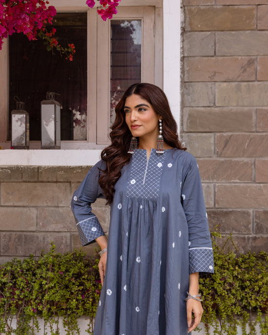 Slate Blue Kurta